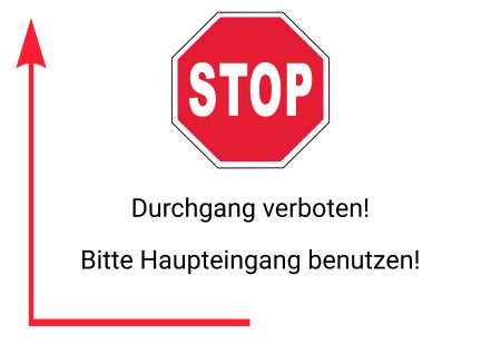 STOP Warnung-Zutrittverboten Schild informativ auffallend nachdrücklich schilder selbst gestalten