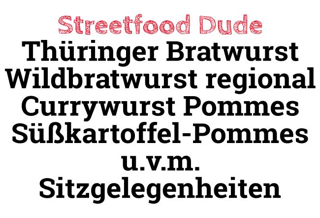 Streetfood Dude Firma Schild informativ auffallend schilder selbst gestalten