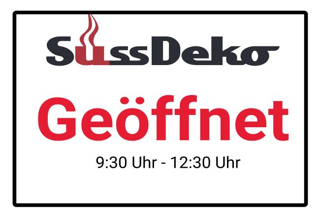 SüssDeko Firma Schild smart spritzig informativ auffallend schilder selbst gestalten