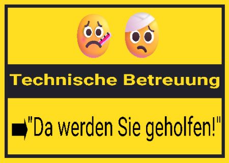 Technische Beratung Hinweis Schild spannend kreativ informativ auffallend lustig schilder selbst gestalten
