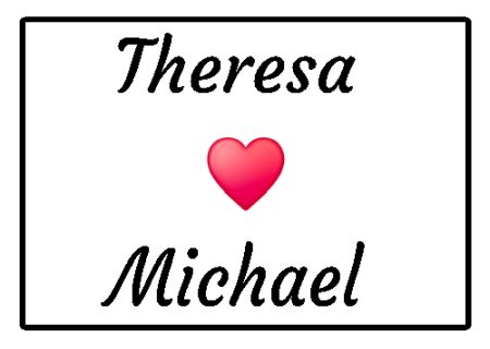 Theresa & Michael Privat-Pakete Schild informativ auffallend schilder selbst gestalten