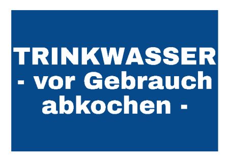 TRINKWASSER Hinweis Schild smart schilder selbst gestalten