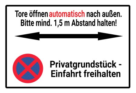 Türen öffnen automatisch nach außen. Hinweis Schild smart spritzig schilder selbst gestalten