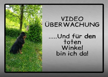 VIDEO ÜBERWACHUNG ... Hunde Schild smart kreativ spritzig schilder selbst gestalten