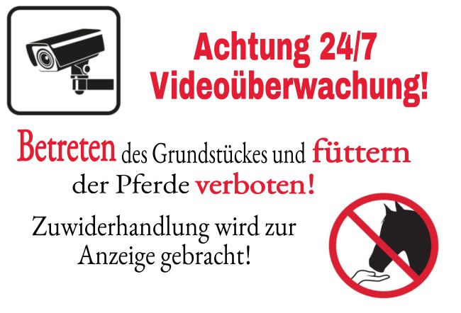 Videoüberwachung Schild ‚Vorsicht Hund‘ – Warnschild Für Haus, Garten Oder Grundstück Zur Abschreckung