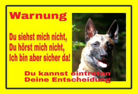 Warnung Hunde Schild smart kreativ schilder selbst gestalten