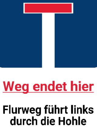 Weg endet hier Wegweiser Schild smart bunt kreativ schilder selbst gestalten