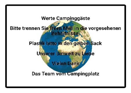 Werte Campinggäste ... Hinweis Schild smart bunt kreativ schilder selbst gestalten