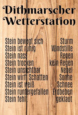 Wetterstation Sprüche Schild informativ auffallend lustig schilder selbst gestalten