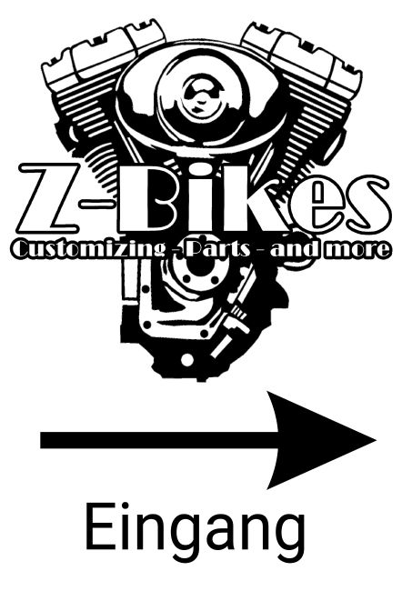 Z-Bikes Wegweiser Schild smart kreativ spritzig informativ auffallend schilder selbst gestalten
