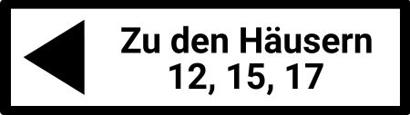 Zu den Häusern Wegweiser Schild kreativ informativ auffallend schilder selbst gestalten