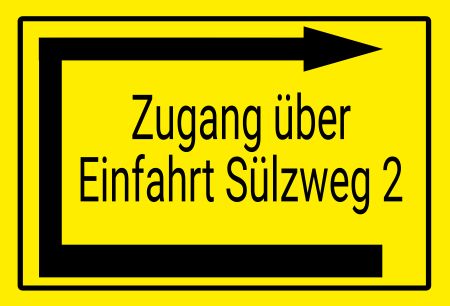 Zugang Wegweiser Schild informativ auffallend schilder selbst gestalten