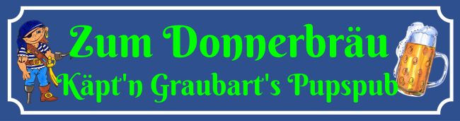 Zum Donnerbräu Wegweiser Schild smart bunt kreativ spritzig informativ auffallend schilder selbst gestalten