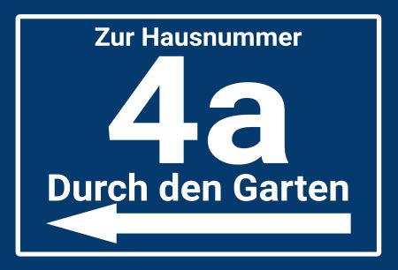 Zur Hausnummer 4a Strassen-Hausnummern Schild kreativ informativ auffallend schilder selbst gestalten