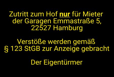 Zutritt nur f&uuml;r Mieter Warnung-Zutrittverboten Schild informativ auffallend schilder selbst gestalten