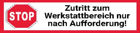 Zutritt nur nach Aufforderung Hinweis Schild informativ auffallend nachdr&uuml;cklich schilder selbst gestalten