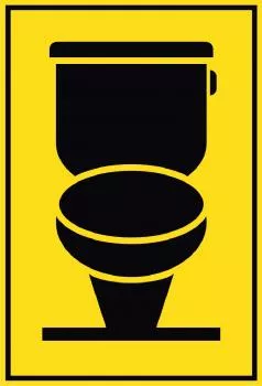 107 WC Symbol Schild Schild