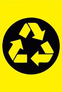 SCHILDER HIMMEL Recycling Symbol Schild
