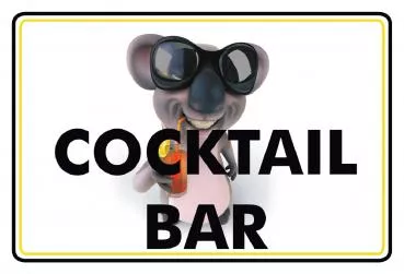 3032 Cocktail Bar Schild Schild