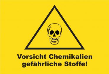5363 Vorsicht Chemikalien 1 Schild Schild