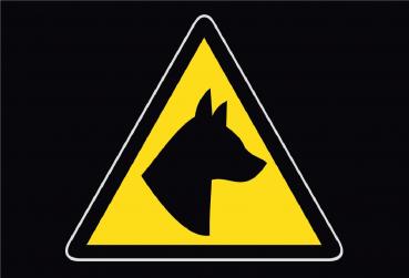728 Caution Achtung Hund Schild Schild