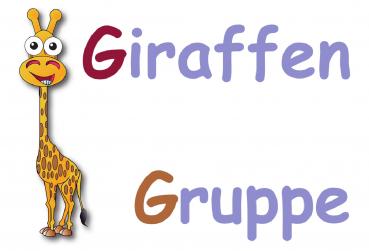 845 Giraffengruppe Schild Schild