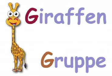 SCHILDER HIMMEL Giraffengruppe Schild