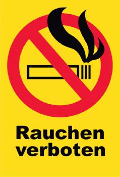 SCHILDER HIMMEL Rauchen verboten Verbots-Kreis Schild