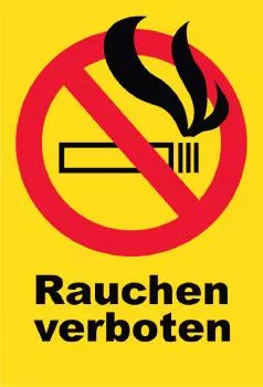 SCHILDER HIMMEL Rauchen verboten Verbots-Kreis Schild