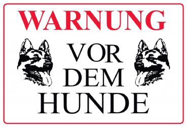 SCHILDER HIMMEL Warnung vor dem Hund Schild