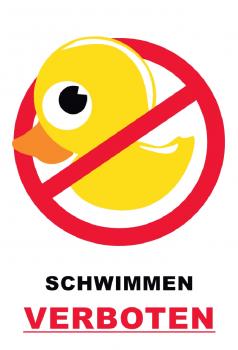197 Schwimmen verboten Schild Schild