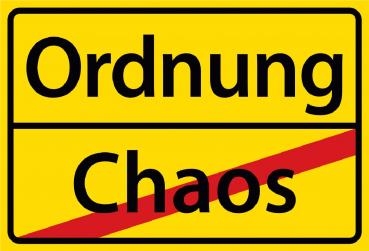 684 Ordnung Chaos Stadschild Schild Schild