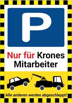 Parkplatzschild Parkschild - DIN A3 (42 x 30cm)
