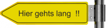 Pfeil Schild links - 50 x 13cm