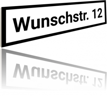 Straßenschild Vorschlag 4 - 50 x 13cm