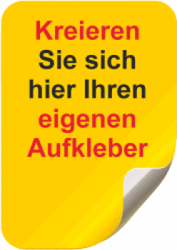 Schild selbst gestalten | Querformat | Ohne Rahmen