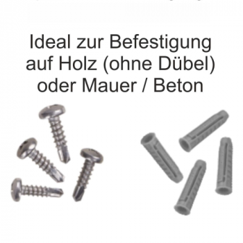 Schrauben und Dübel