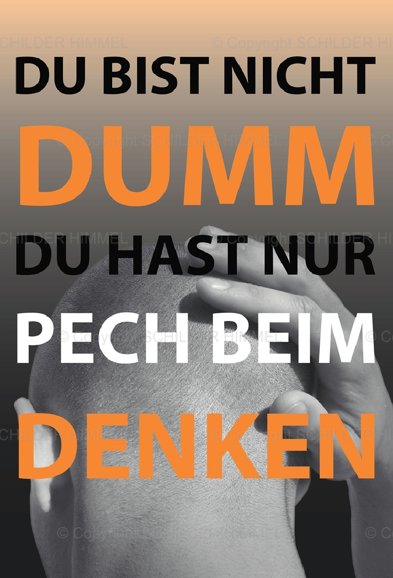 Der 873 Du bist nicht dumm Schild Sprüche Alle Schilder