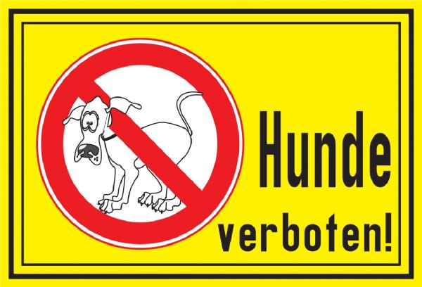 14 Hunde verboten Schild Schild