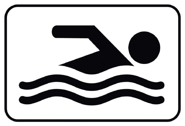 190 Schwimmerbereich Symbol Schild Schild