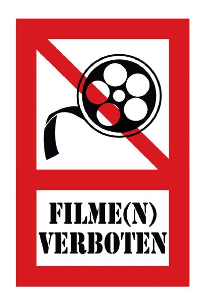 207 Filmen verboten Schild Schild