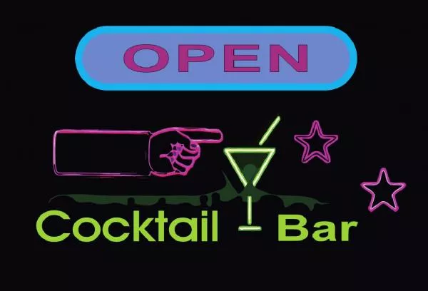 3037 Bar Open Schild Schild