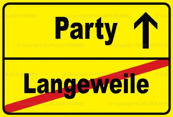 221 Party Stadtschild Schild Schild