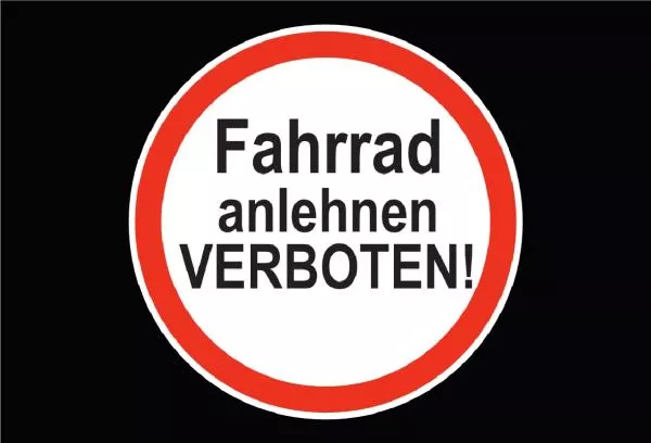 5335 anlehnen verboten Verkehrszeichen Schild Schild