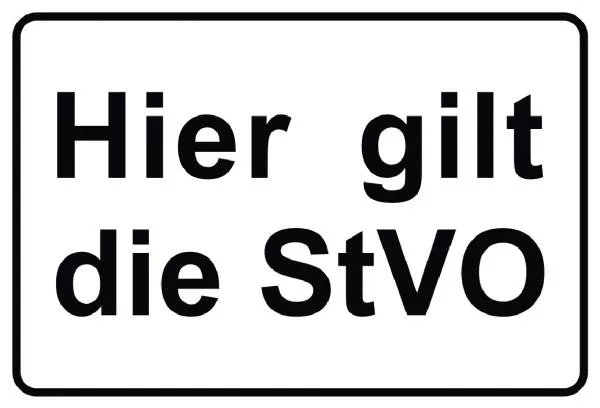 128 STVO Schild Schild
