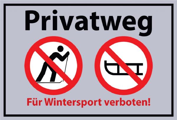 648 Wintersport verboten Schild Schild