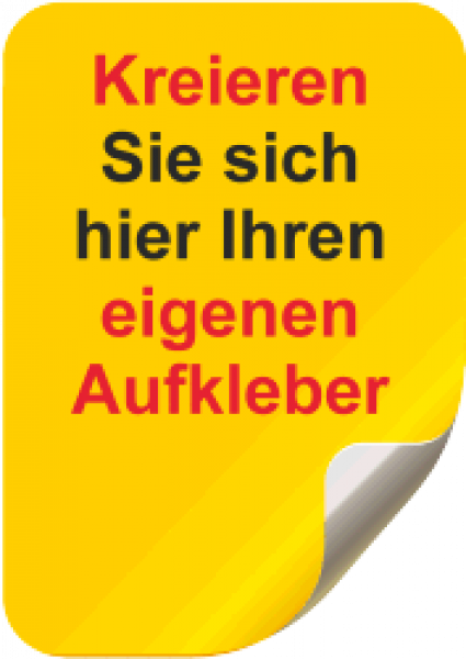 Schild selbst gestalten | Querformat | Ohne Rahmen