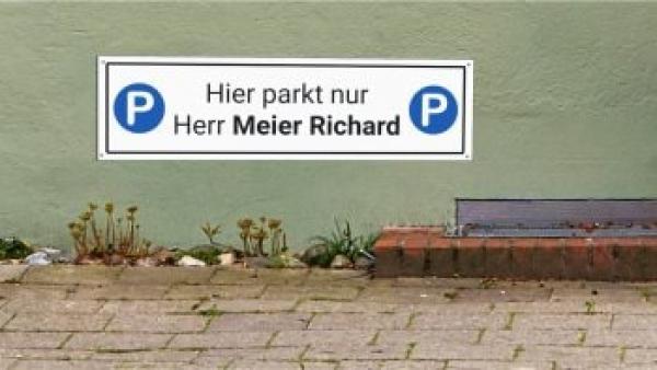 Parkplatzschild