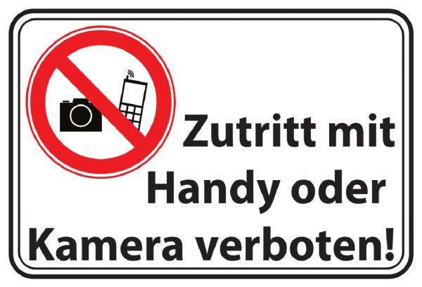 z08 Handy und Kamera verboten Schild Schild