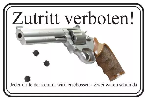z13 Revolver Schild Schild